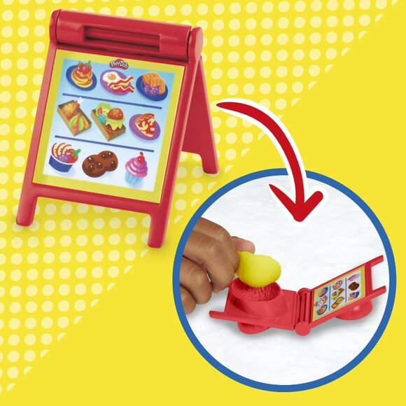 NWT Play-Doh Kitchen Creations Busy Chef’s Restaurant Playset 2-Sided Kitchen - Picture 3 of 8